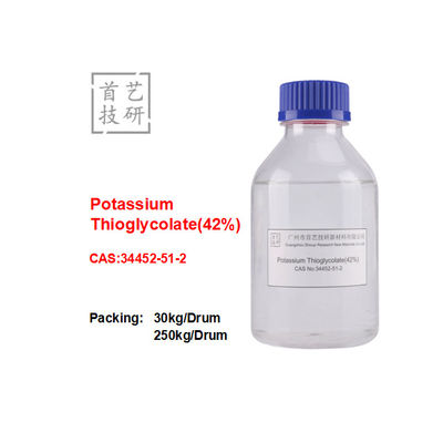 Tioglicato de potássio 42% Solúvel em água Ponto de ebulição > 300 °C Estabil / Densidade