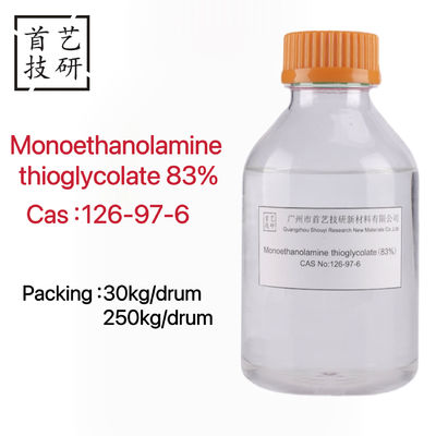 Odor característico Monoetanolamina tioglicólato líquido com fórmula molecular C4H11NO3S